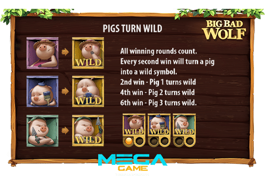 ฟีเจอร์ Pigs Turn Wild