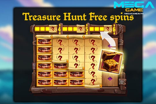 ฟีเจอร์ Treasure Hunt Free Spins