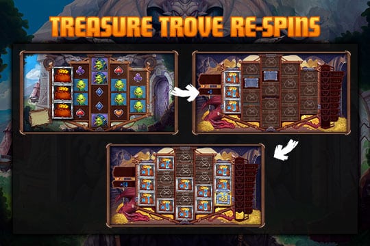 ฟีเจอร์ Treasure Trove Re-Spins